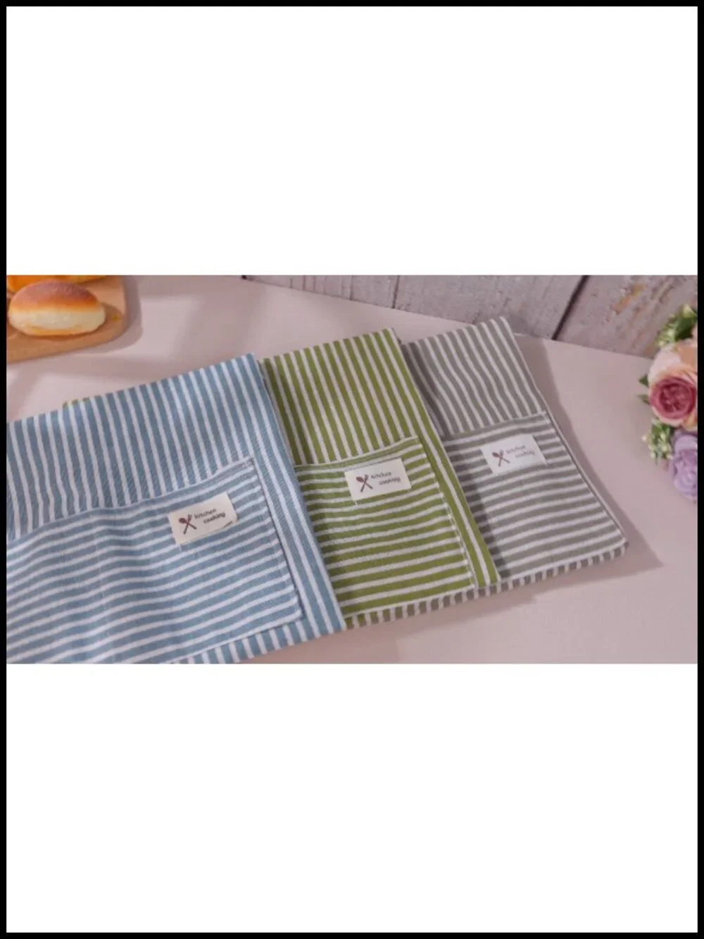 24 Cotton Blend Bib Aprons Set Adjustable Neck Strap Kitchen Cooking Unisex Bulk